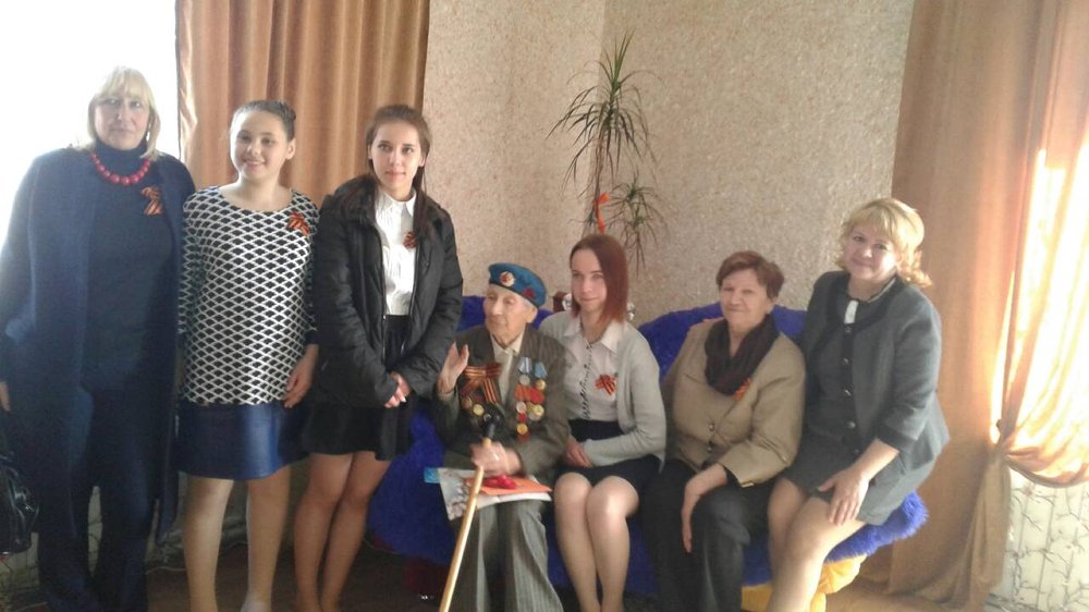 Чествование ветеранов Великой Отечественной войны.