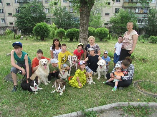 СОБАКИ В ГОСТЯХ У РЕБЯТ