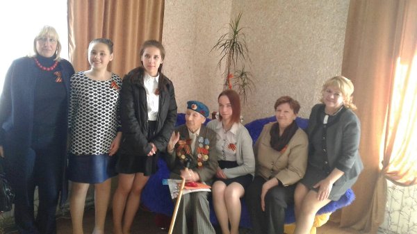 Чествование ветеранов Великой Отечественной войны.