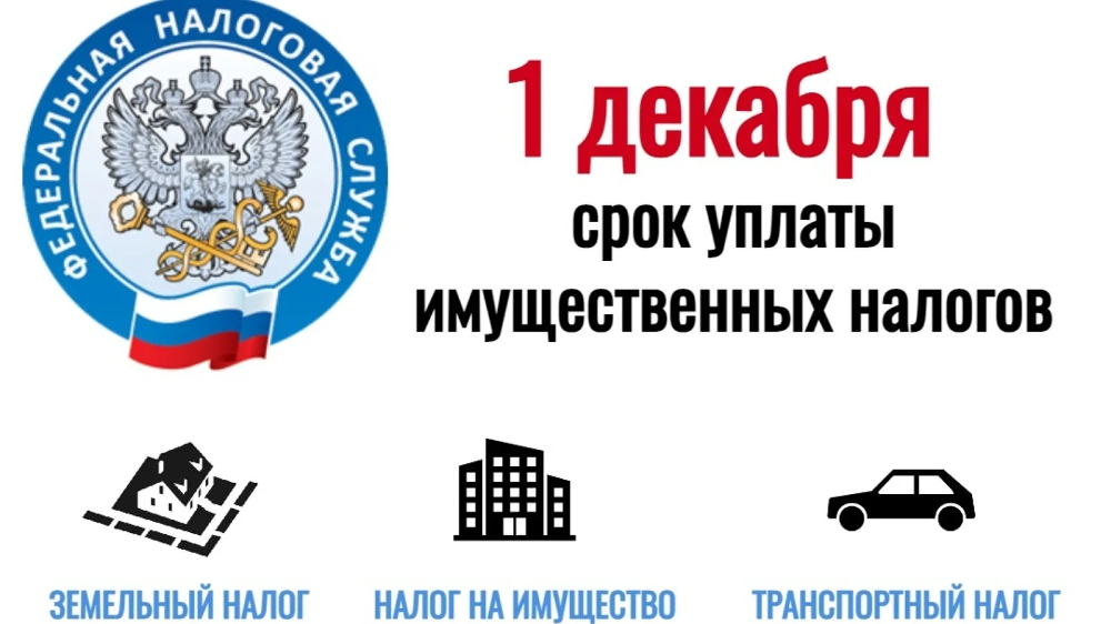 ❗Напоминаем Вам, что до 1 декабря 2025 года необходимо оплатить налоги