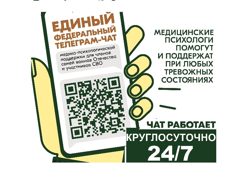 Чат медицинской психологической поддержки для семей воинов Отечества и участников СВО Чат медицинской психологической поддержки для семей воинов Отечества и участников СВО